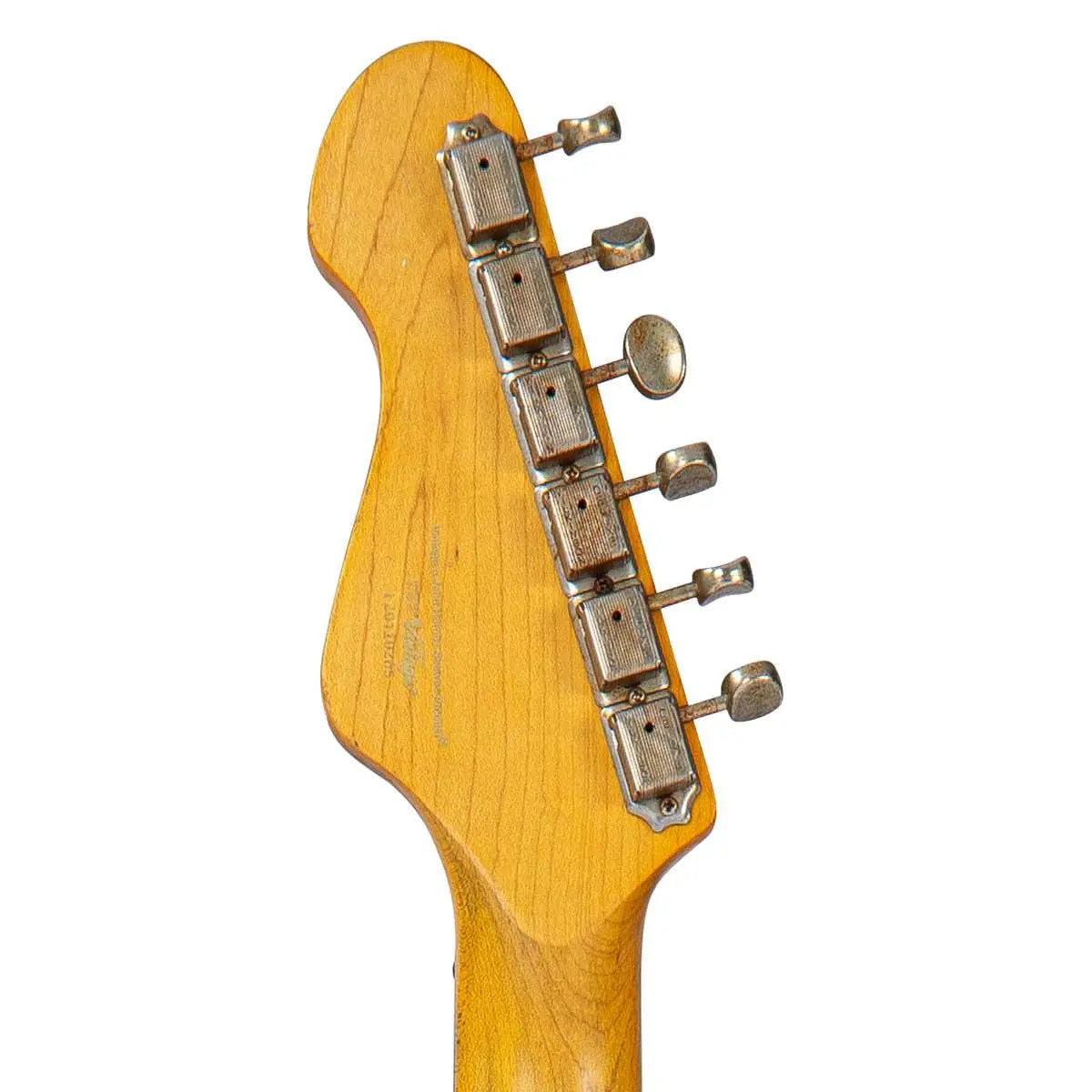 Vintage V6 ProShop Unique ~ 'Aged Nitro Look' Laguna Blue - Richards Guitars Of Stratford Upon Avon