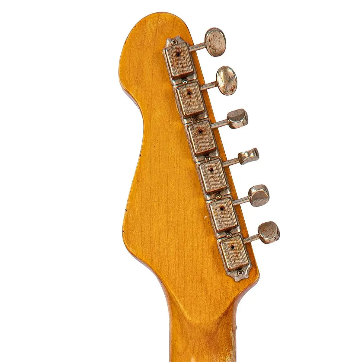 Vintage V6 ProShop Unique ~ Distressed Gold ~ Hardtail (Contact: Richards Guitars. www.rguitars.co.uk) - Richards Guitars Of Stratford Upon Avon