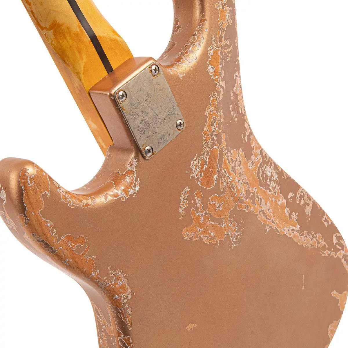 Vintage V6 ProShop Unique ~ Distressed Gold ~ Hardtail (Contact: Richards Guitars. www.rguitars.co.uk) - Richards Guitars Of Stratford Upon Avon