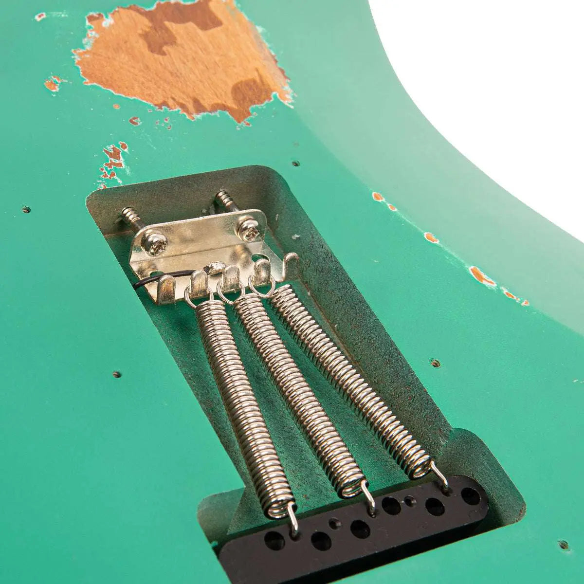 Vintage V6 ProShop Unique ~ Ventura Green over Sunburst - Richards Guitars Of Stratford Upon Avon