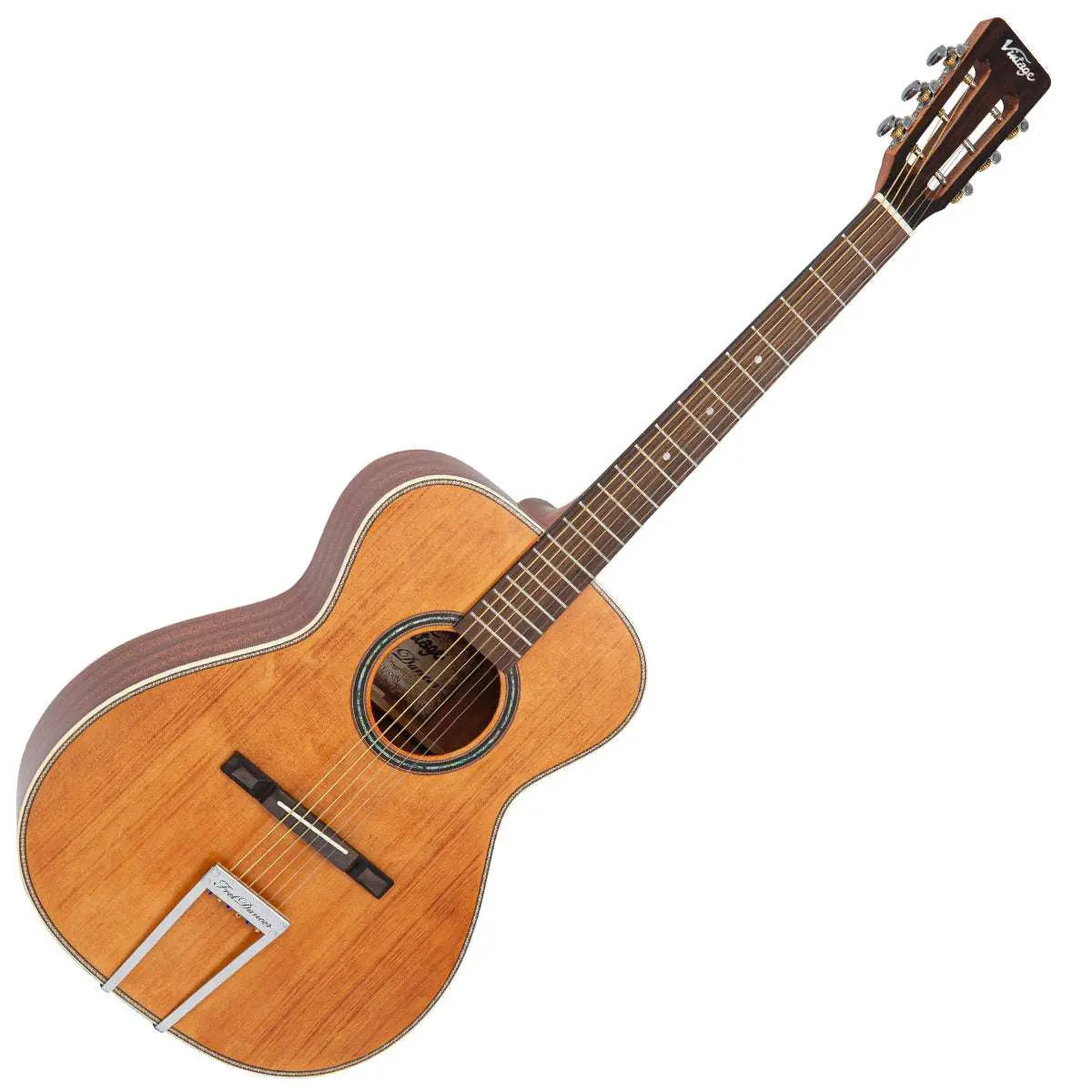 Vintage V600N 'Fret Dancer' Acoustic Guitar ~ Aged Open Pore - Richards Guitars Of Stratford Upon Avon