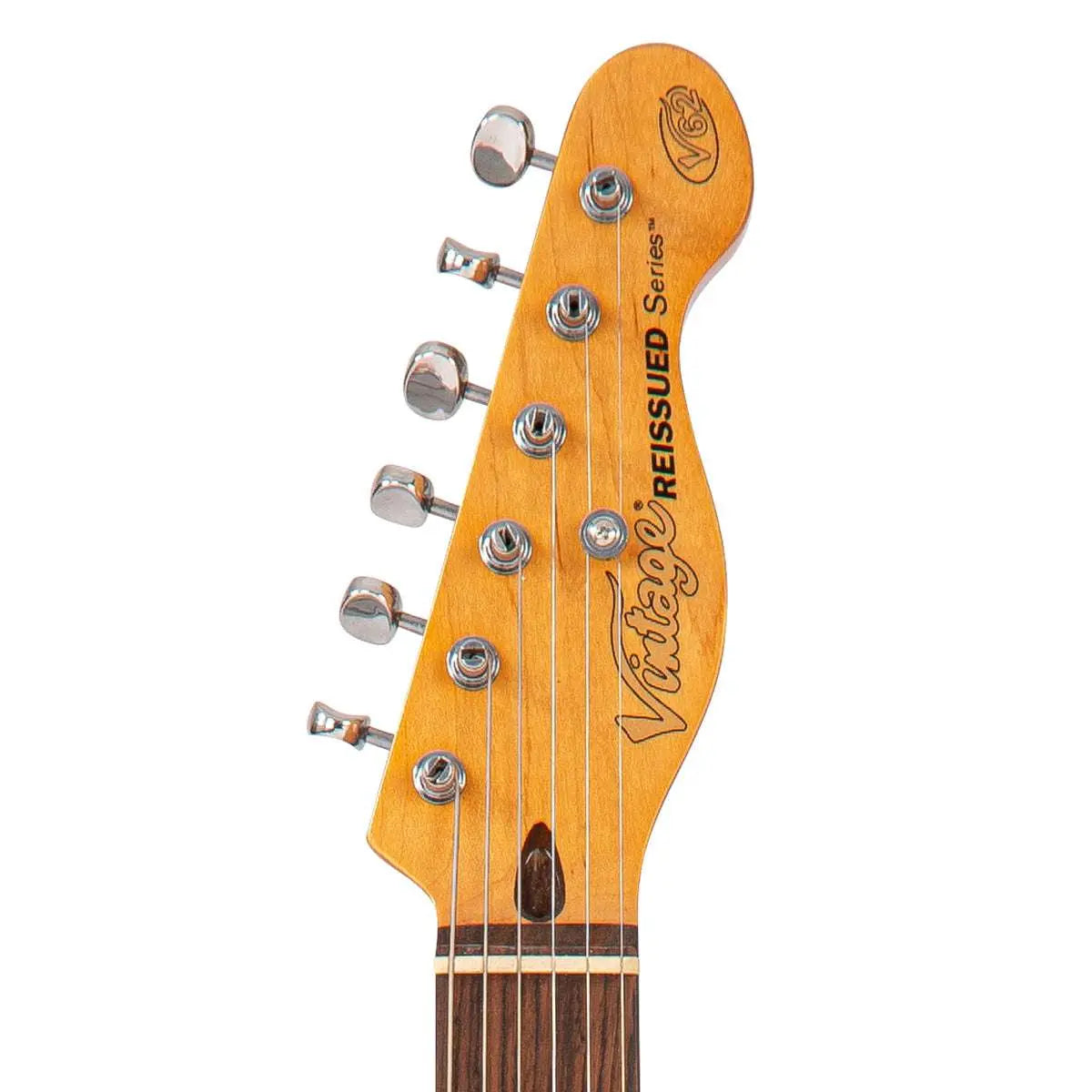 Vintage V62 ProShop Unique ~ Metallic Burgundy - Richards Guitars Of Stratford Upon Avon