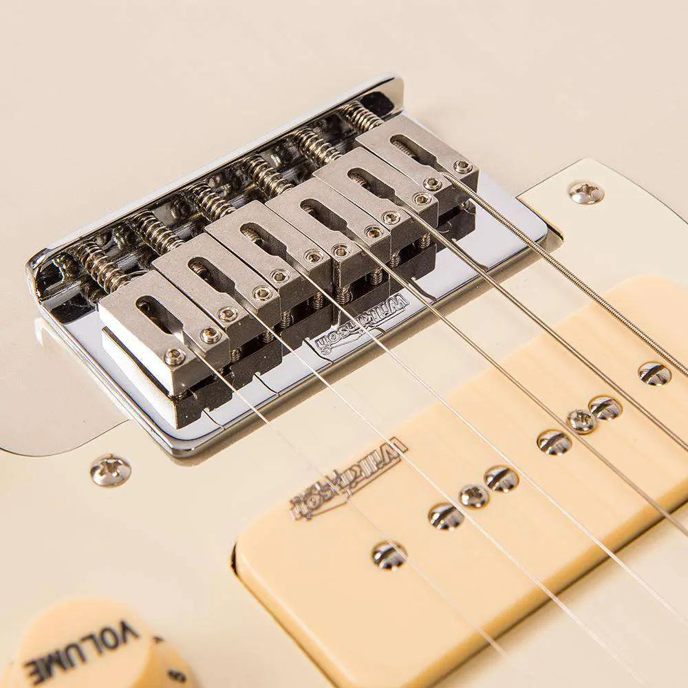 Vintage V65 HBLD ReIssued Hard Tail Electric Guitar ~ Blonde - Richards Guitars Of Stratford Upon Avon