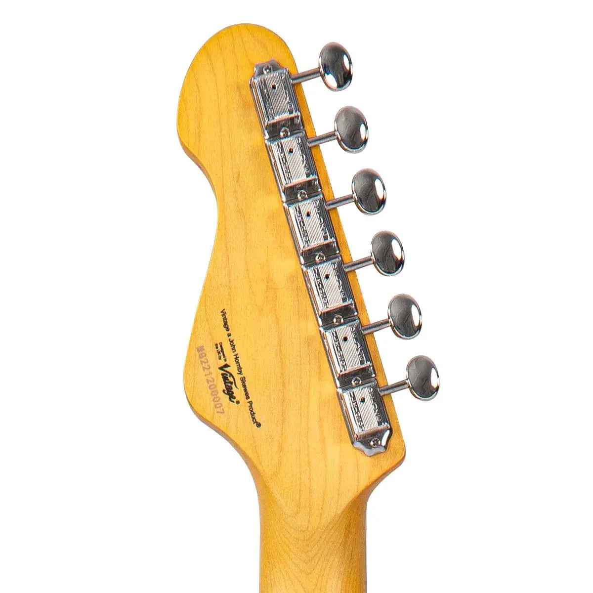 Vintage V65H PKReIssued Hard Tail Electric Guitar ~ Satin Purple - Richards Guitars Of Stratford Upon Avon