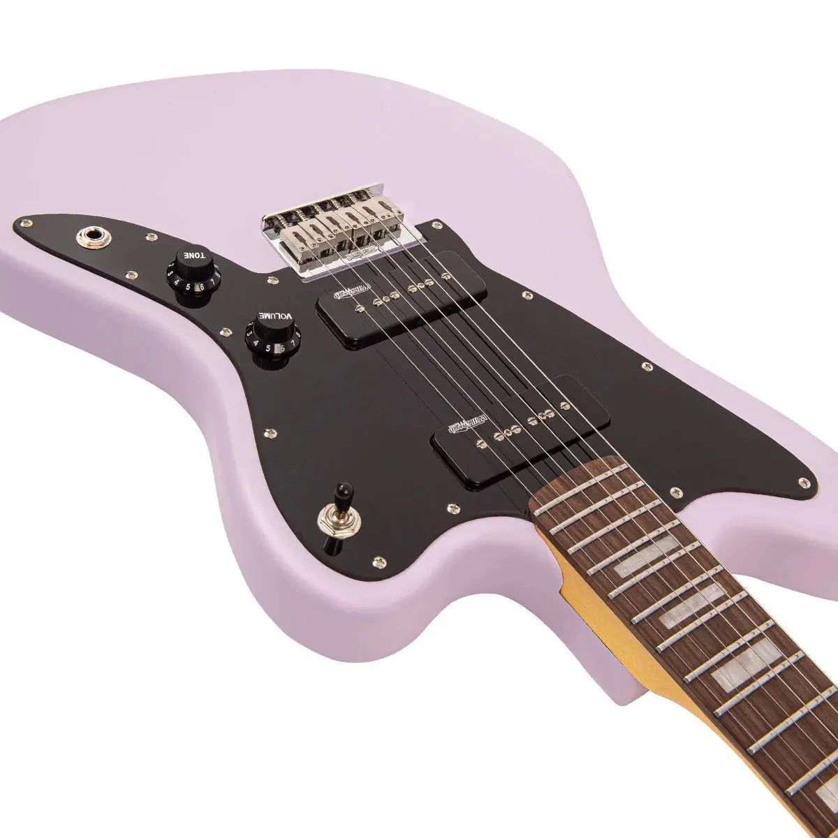 Vintage V65H PKReIssued Hard Tail Electric Guitar ~ Satin Purple - Richards Guitars Of Stratford Upon Avon