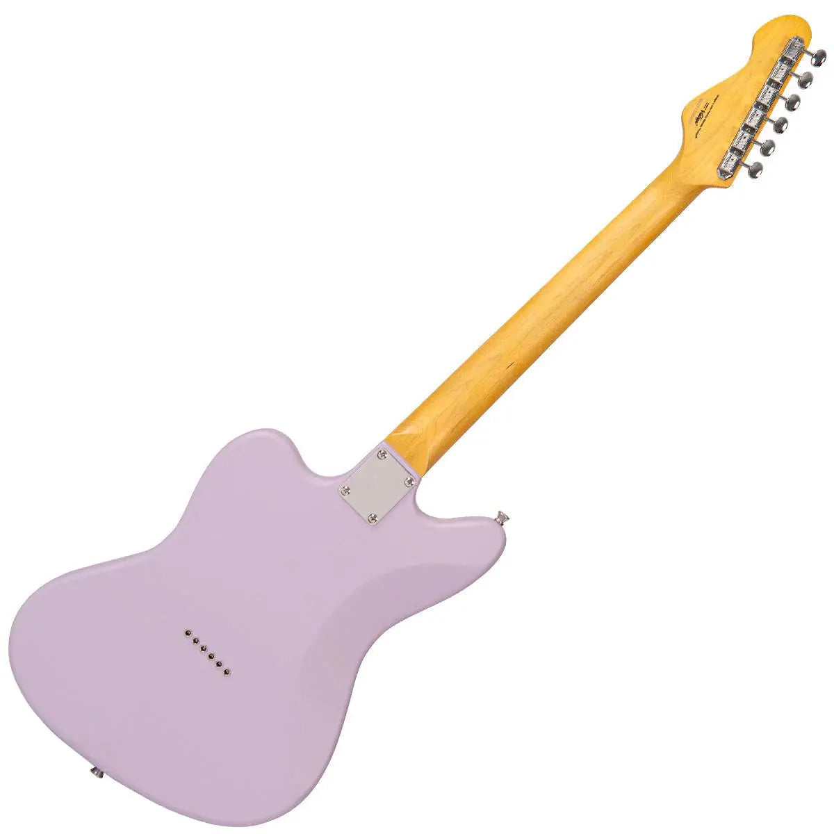 Vintage V65H PKReIssued Hard Tail Electric Guitar ~ Satin Purple - Richards Guitars Of Stratford Upon Avon