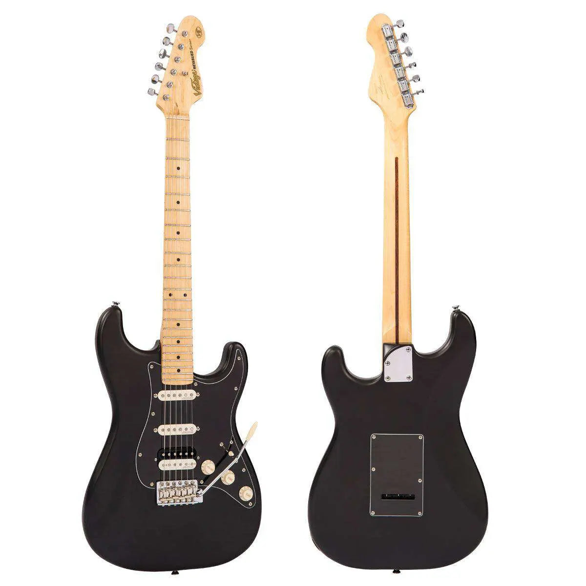 Vintage V6H ReIssued Electric Guitar ~ Boulevard Black - Richards Guitars Of Stratford Upon Avon