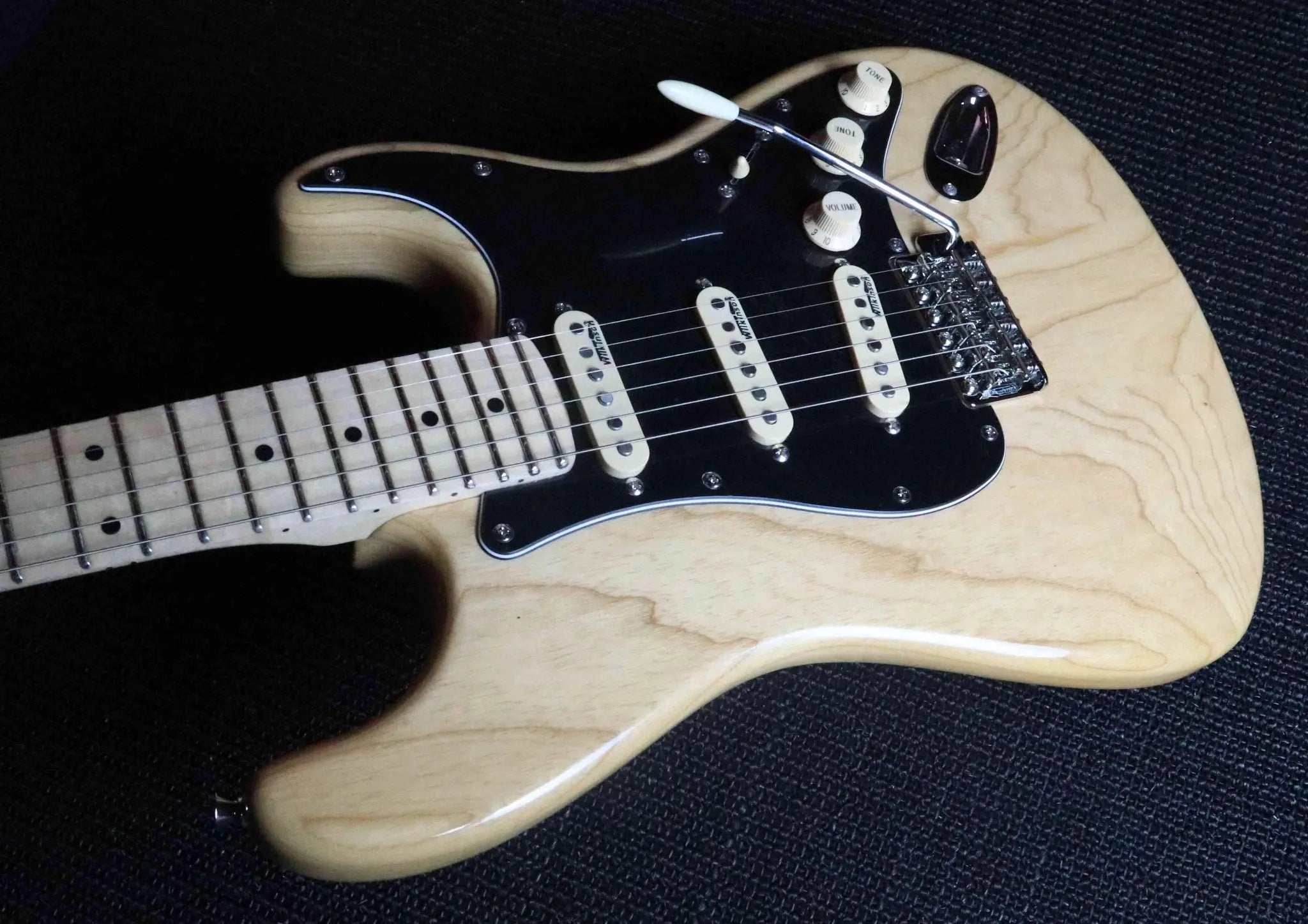VINTAGE V6M NAT REISSUED ELECTRIC GUITAR ~ NATURAL ASH - Richards Guitars Of Stratford Upon Avon