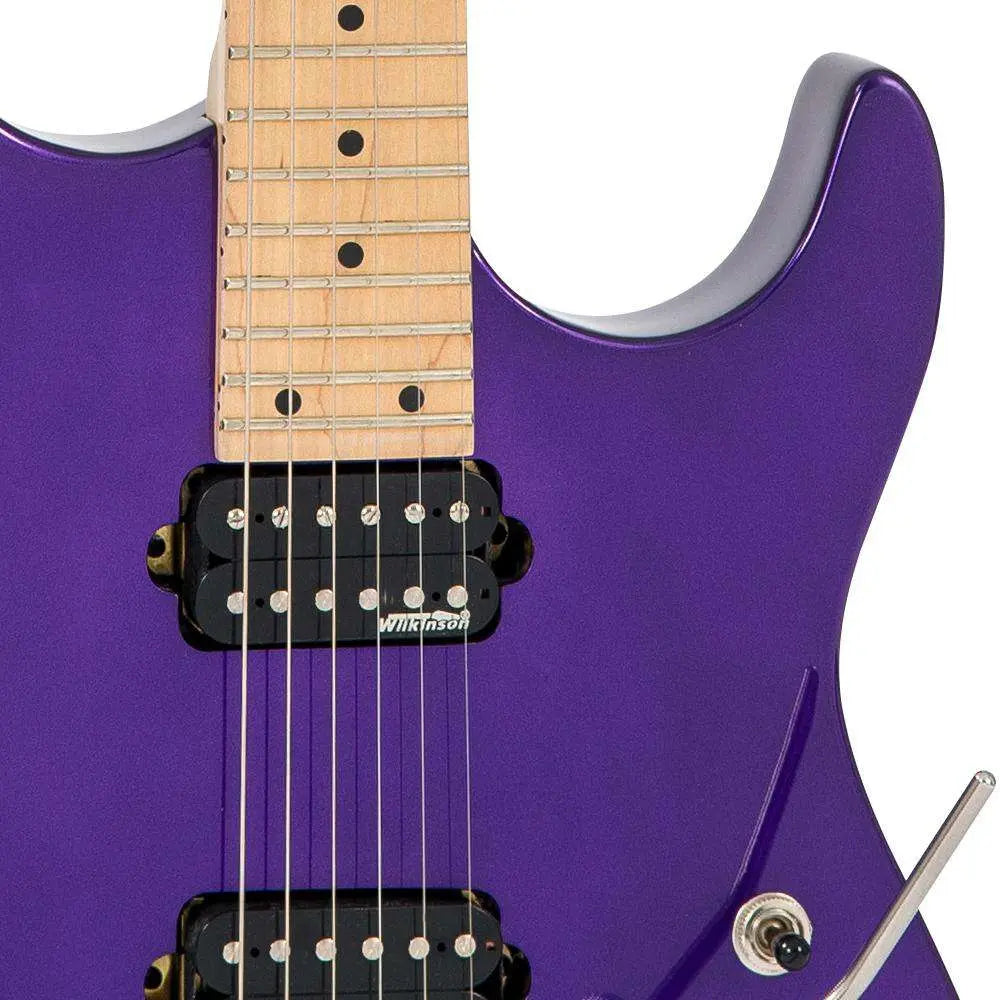 Vintage V6M24 ReIssued Series Electric Guitar ~ Pasadena Purple - Richards Guitars Of Stratford Upon Avon