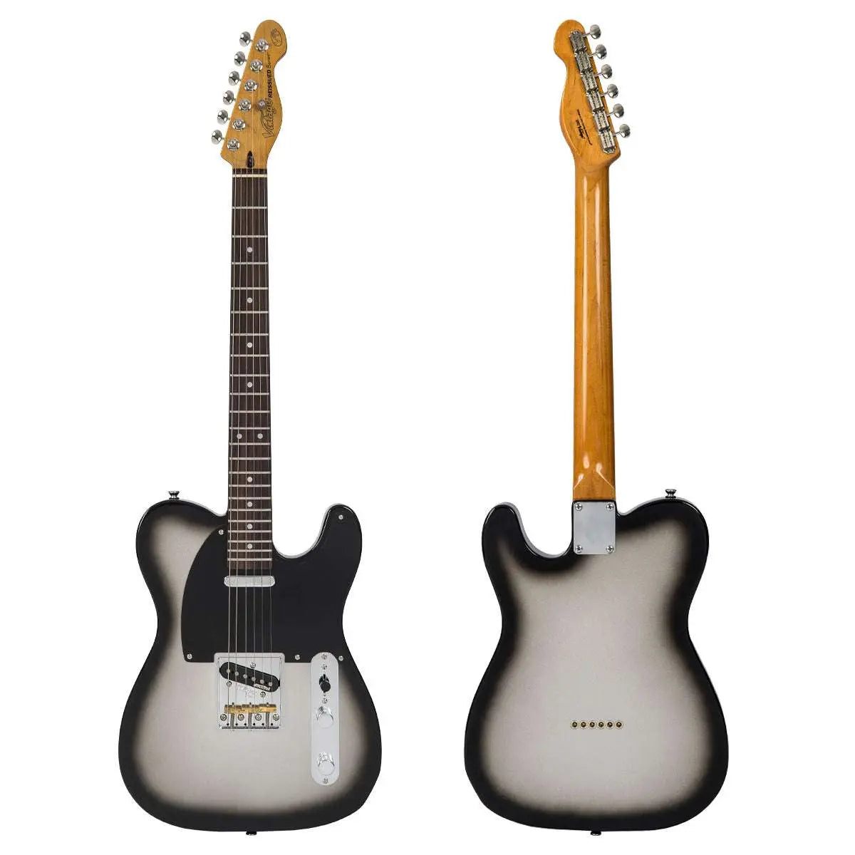 Vintage V75 ReIssued Electric Guitar ~ Silverburst - Richards Guitars Of Stratford Upon Avon