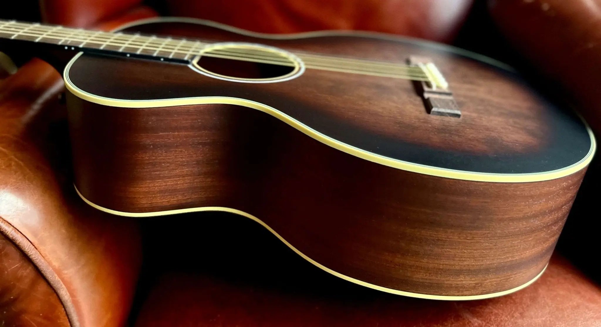 Vintage* V880AQ Historic Series 'Parlour' Acoustic Guitar - Richards Guitars Of Stratford Upon Avon