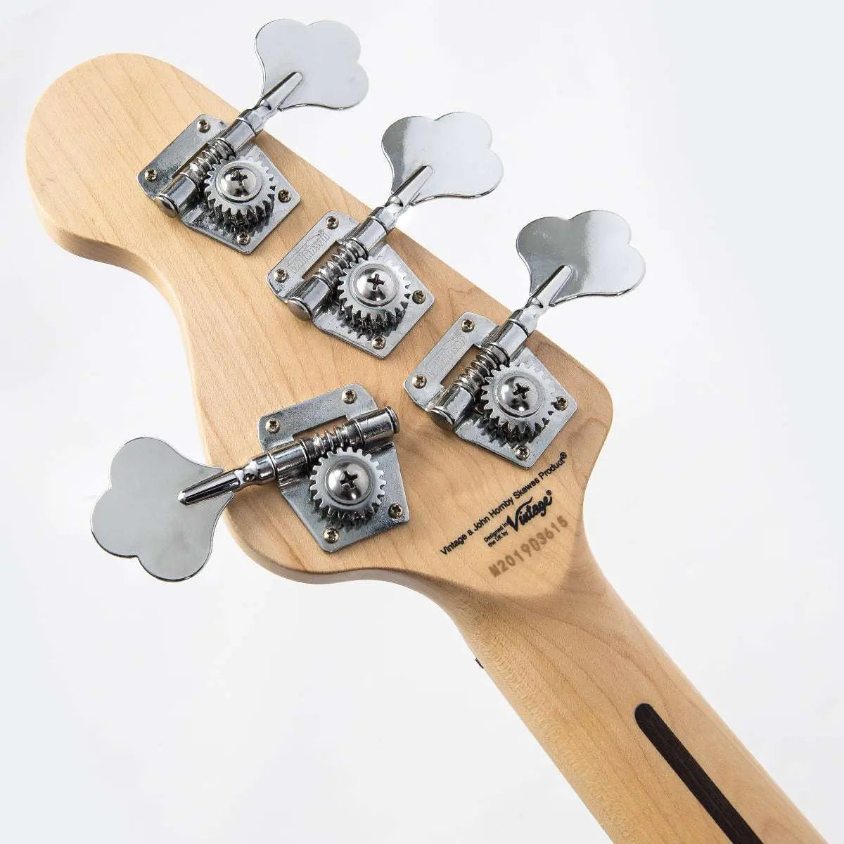 Vintage V96 ReIssued 4 - String Active Bass ~ Black - Richards Guitars Of Stratford Upon Avon