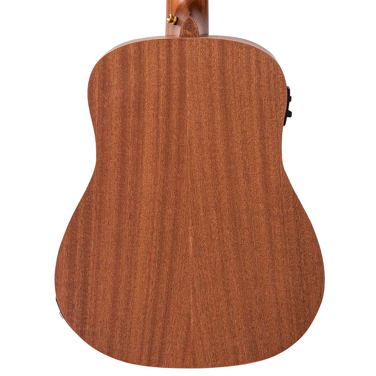 Vintage VE100MH Mahogany Series 'Travel' Electro - Acoustic Guitar ~ Satin Mahogany - Richards Guitars Of Stratford Upon Avon