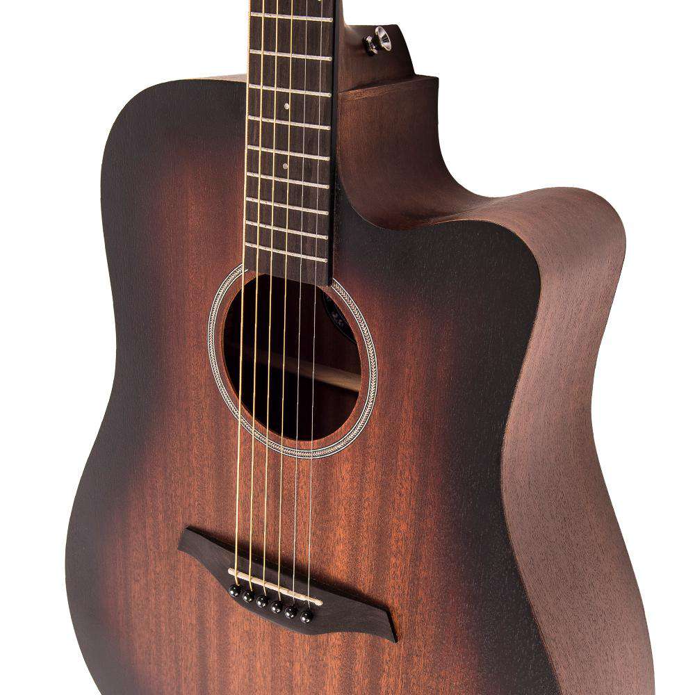 Vintage VE440WK Statesboro' 'Dreadnought' Electro - Acoustic Guitar ~ Whisky Sour - Richards Guitars Of Stratford Upon Avon