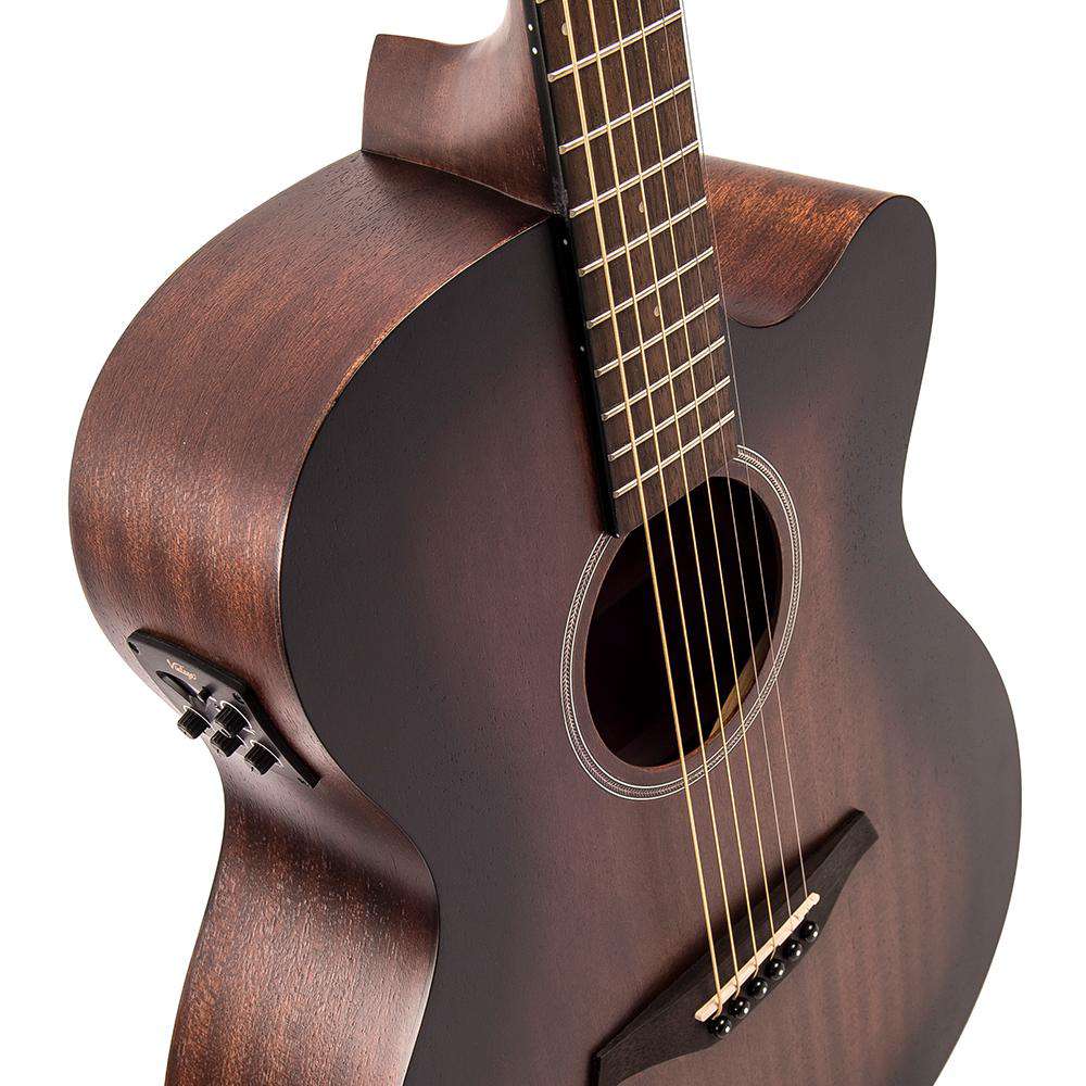 Vintage VE660WKStatesboro' 'Orchestra' Electro - Acoustic Guitar ~ Whisky Sour - Richards Guitars Of Stratford Upon Avon