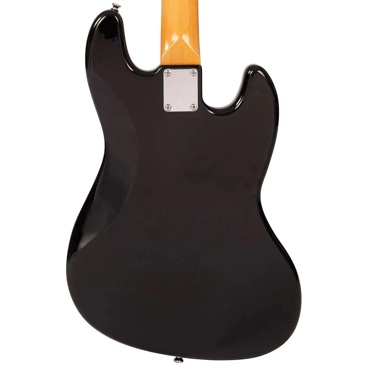 Vintage VJ74 ReIssued Bass ~ Boulevard Black ~ Left Hand - Richards Guitars Of Stratford Upon Avon