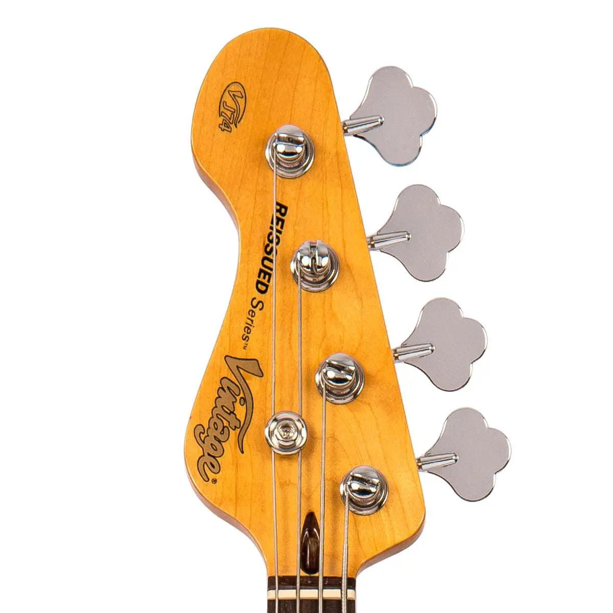 Vintage VJ74 ReIssued Bass ~ Boulevard Black ~ Left Hand - Richards Guitars Of Stratford Upon Avon