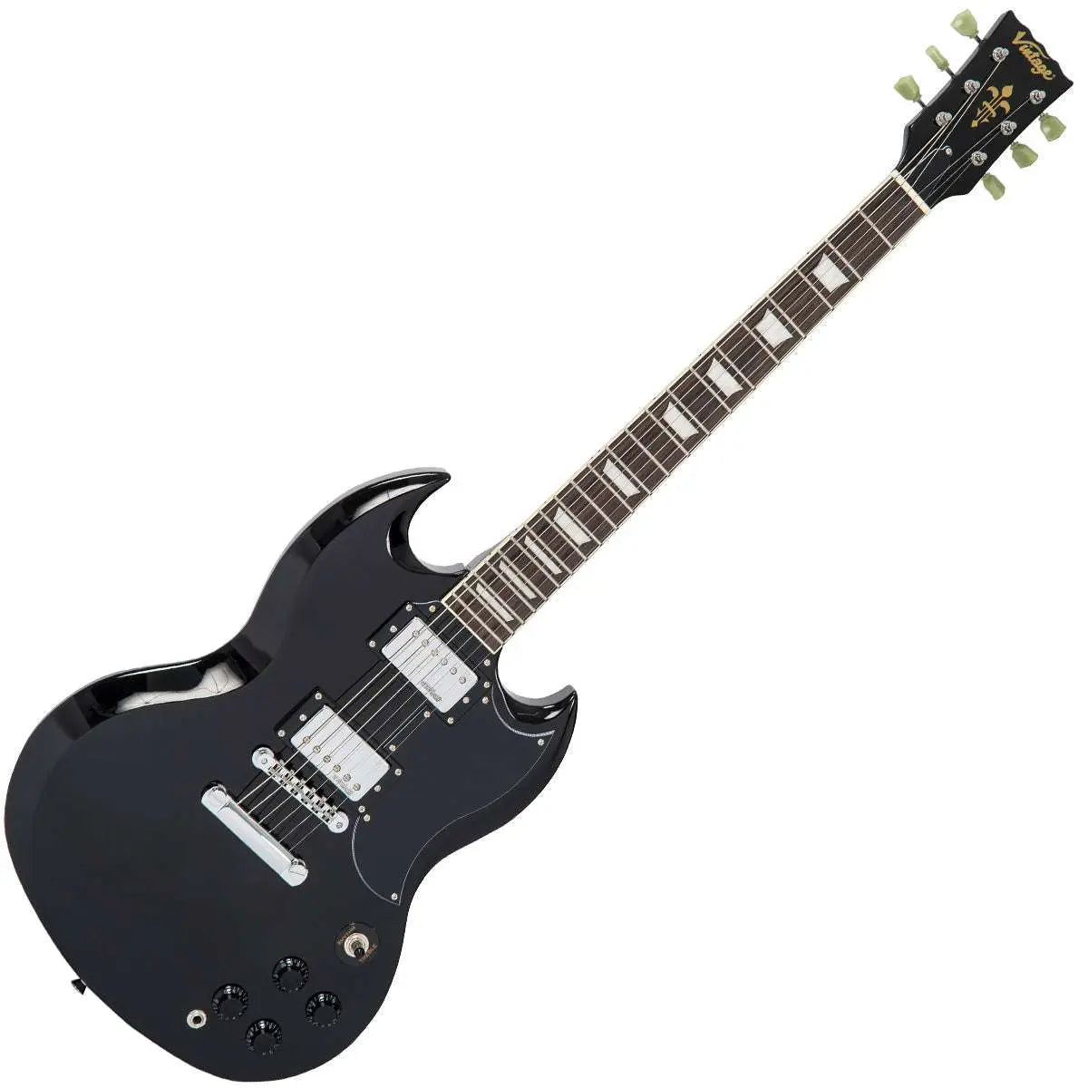 Vintage VS6 ReIssued Electric Guitar ~ Boulevard Black - Richards Guitars Of Stratford Upon Avon