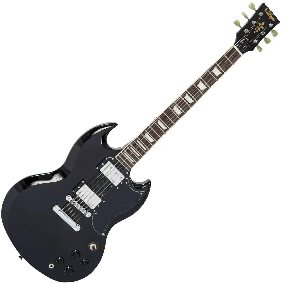 Vintage VS6 ReIssued Electric Guitar ~ Boulevard Black - Richards Guitars Of Stratford Upon Avon