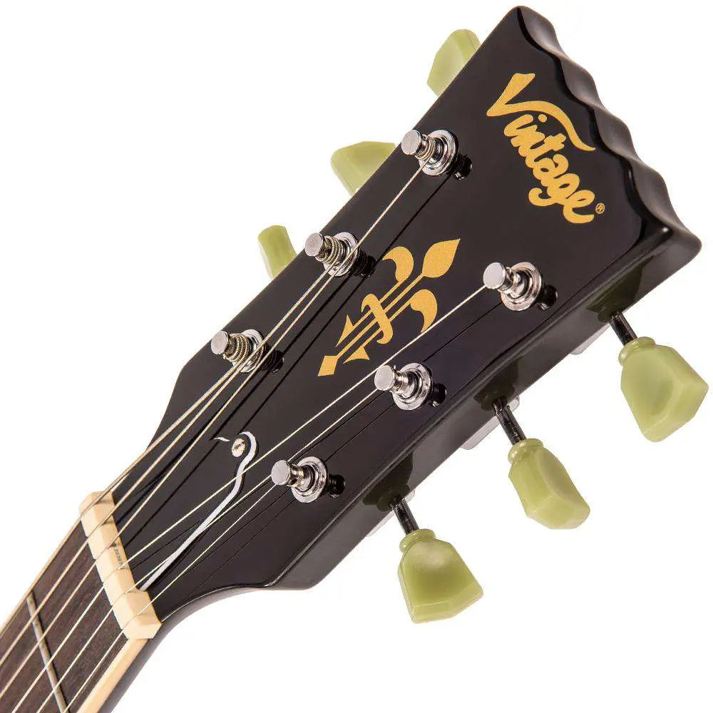 Vintage VS6 ReIssued Electric Guitar ~ Boulevard Black - Richards Guitars Of Stratford Upon Avon