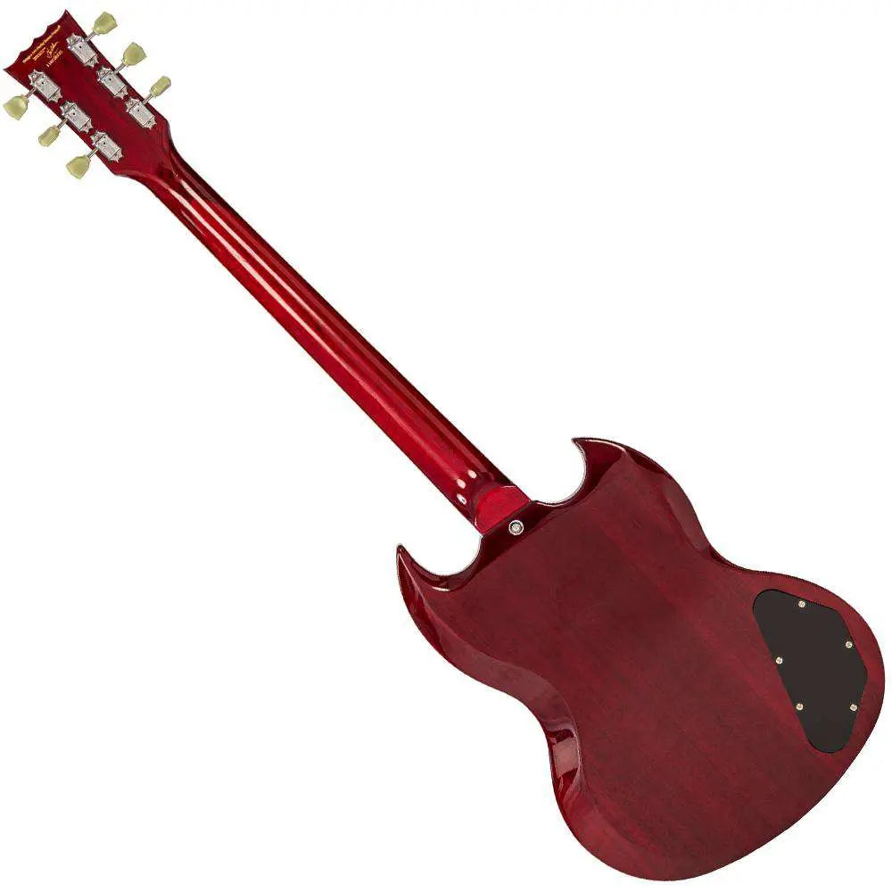 Vintage VS6 ReIssued Electric Guitar ~ Left Hand Cherry Red - Richards Guitars Of Stratford Upon Avon