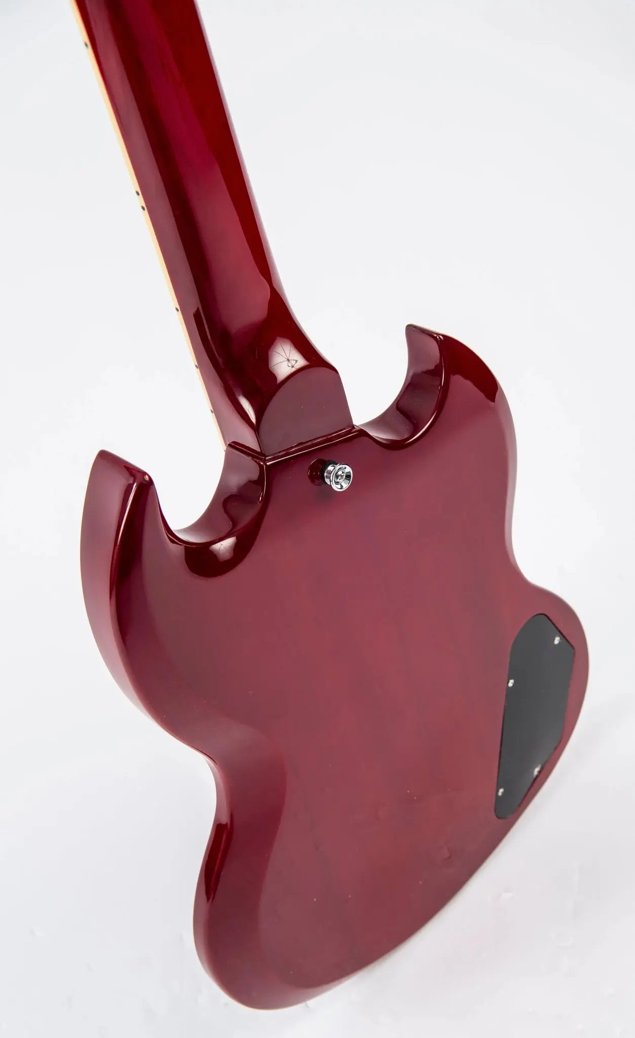 Vintage VS6 ReIssued Electric Guitar ~ Left Hand Cherry Red - Richards Guitars Of Stratford Upon Avon