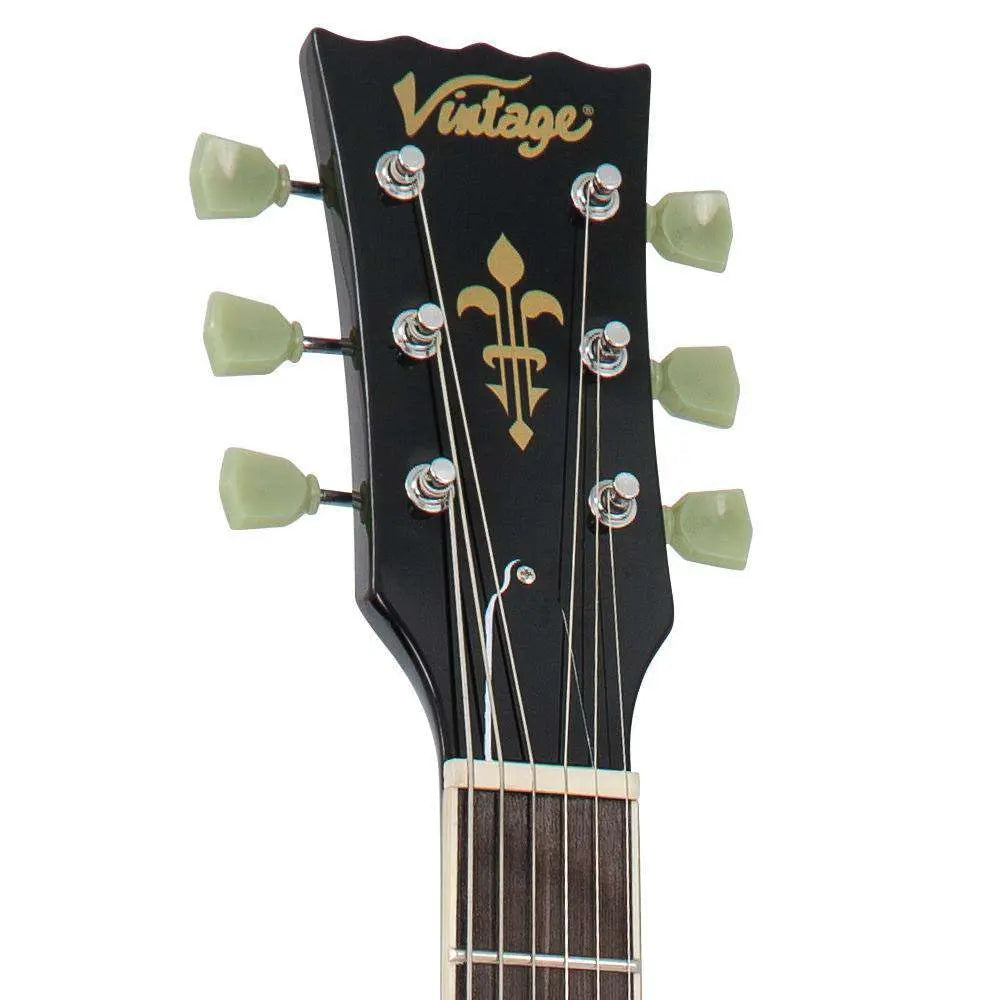 Vintage VSA500SB ReIssued Semi Acoustic Guitar ~ Sunburst - Richards Guitars Of Stratford Upon Avon