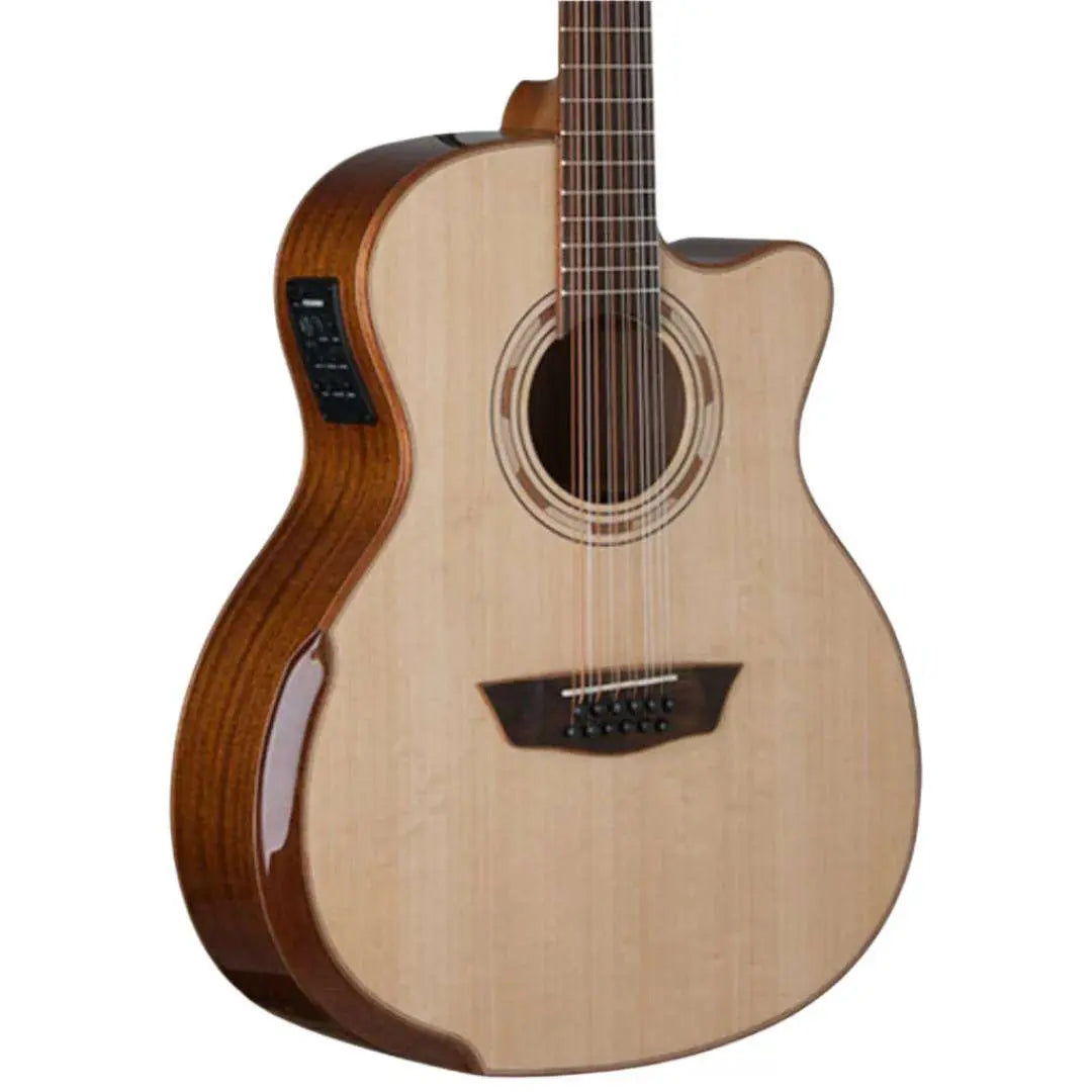Washburn G15SCE - 12 STRING - Grand Auditorium - Natural Electro Acoustic Guitar - Richards Guitars Of Stratford Upon Avon