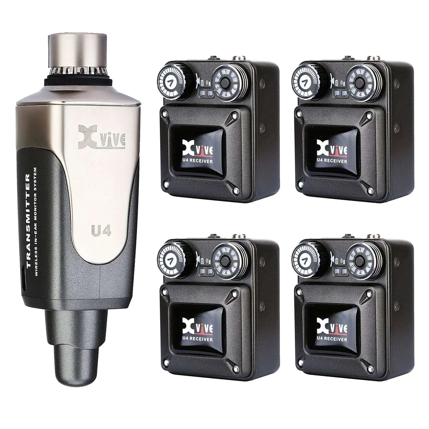Xvive In - Ear Monitor Wireless System with 4 Receivers - Richards Guitars Of Stratford Upon Avon
