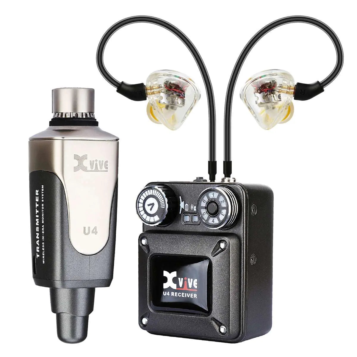Xvive In - Ear Monitor Wireless System with T9 In - Ear Monitors and Travel Case - Richards Guitars Of Stratford Upon Avon