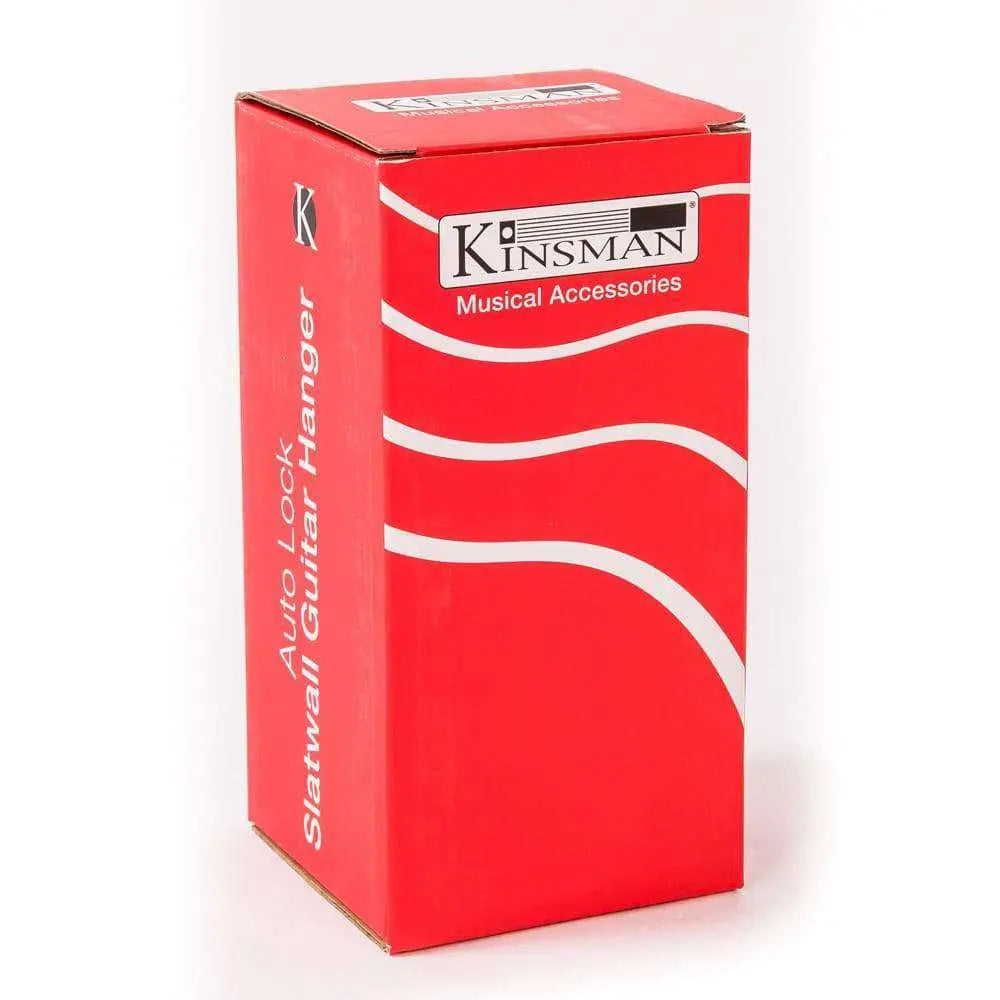 Kinsman Auto Lock Slatwall Guitar Hanger ~ Wood ~ Short - Richards Guitars Of Stratford Upon Avon