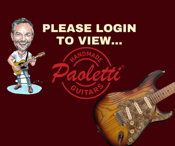 Please Register To View Our Full Range Of Sample Paoletti Guitars - Richards Guitars Of Stratford Upon Avon