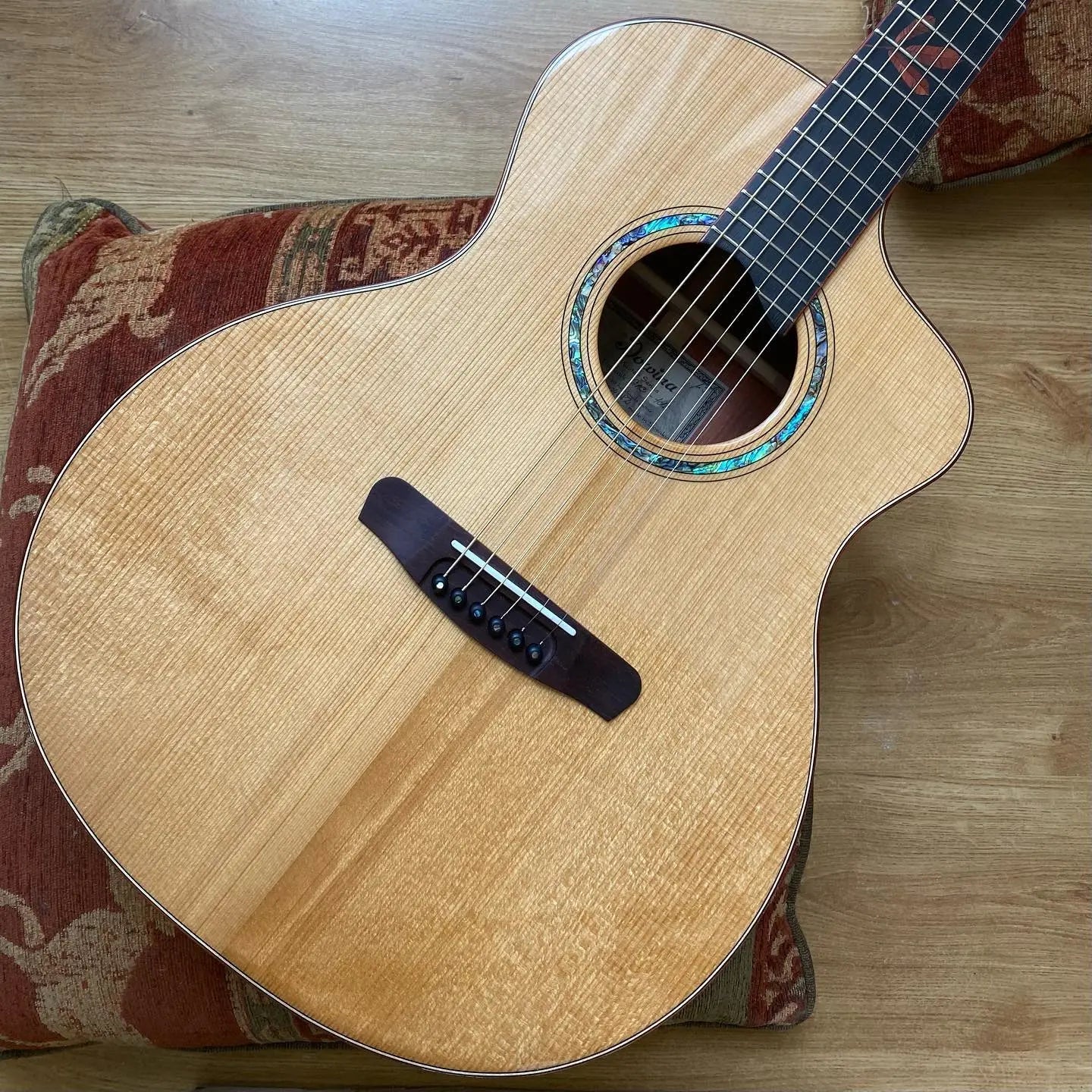 The Dowina Padauk With Torrified Dolomite Spruce - Stunning! - Richards Guitars Of Stratford Upon Avon