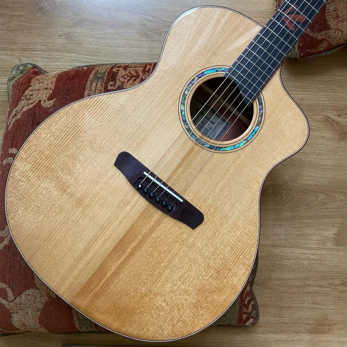 The Dowina Padauk With Torrified Dolomite Spruce - Stunning! - Richards Guitars Of Stratford Upon Avon