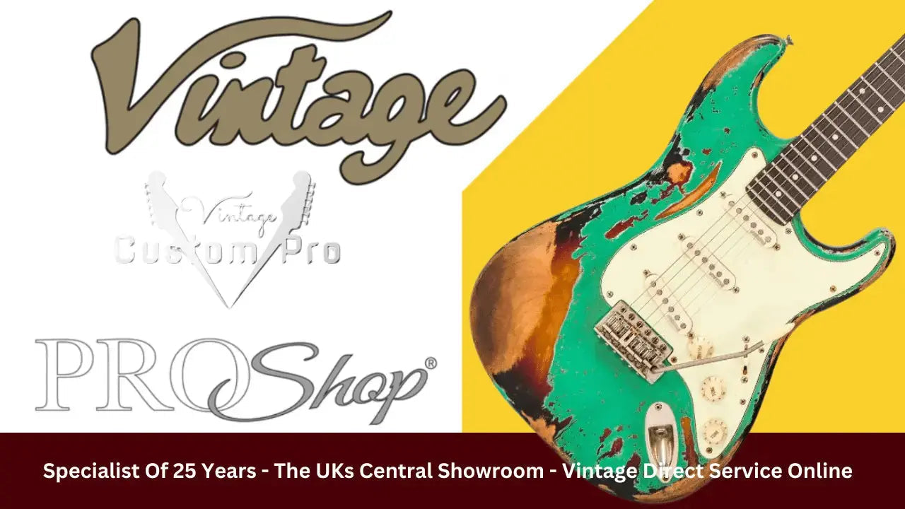 Vintage Guitars Brand.  Want The UKs Lowest Prices?  The Most Exclusive UK Showroom Experience?  We can Help! - Richards Guitars Of Stratford Upon Avon