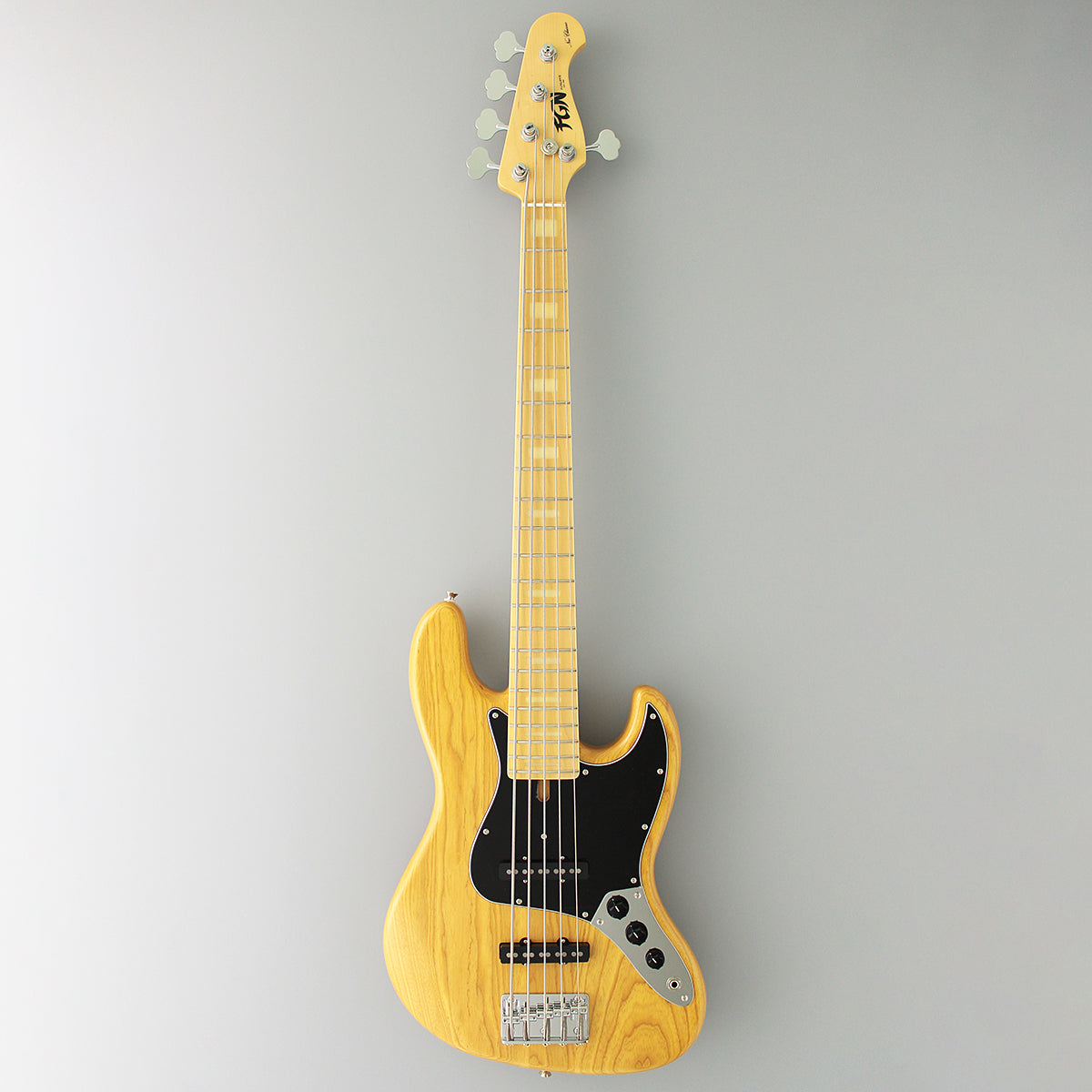 FGN Guitars Neoclassic JB 100M Ash 5 String VNT Vintage Natural, Bass Guitar for sale at Richards Guitars.