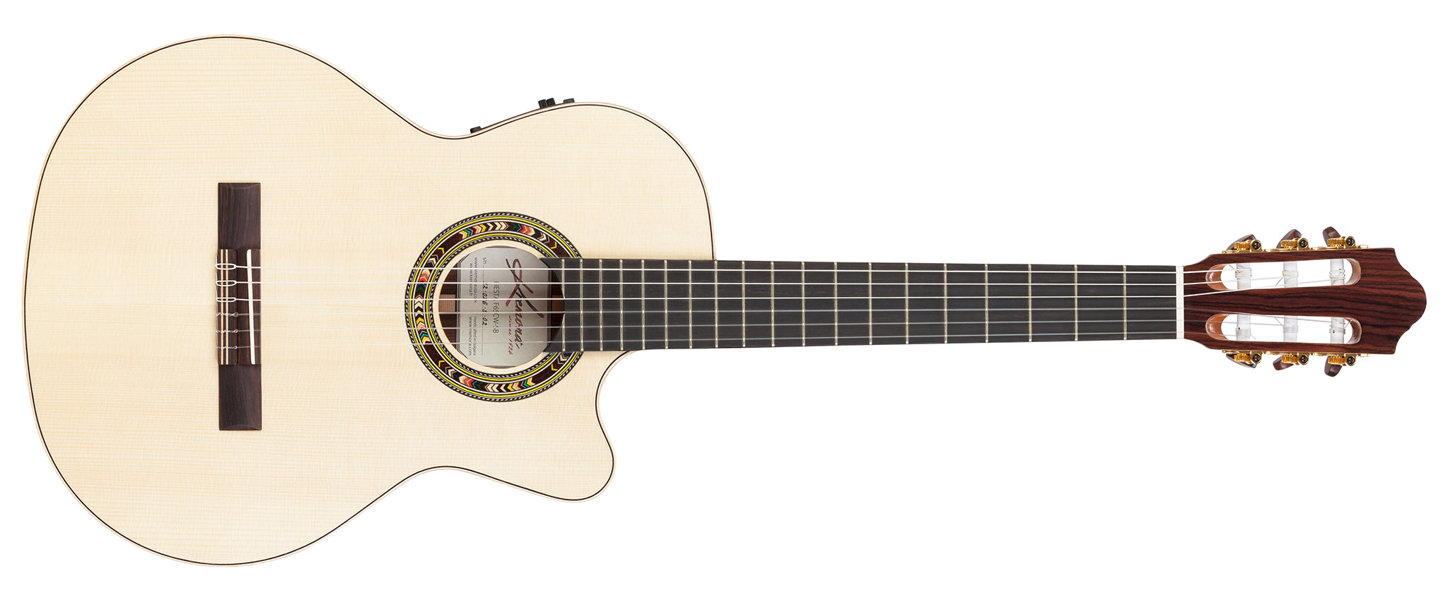 Kremona FIESTA F65CW - SB Solid Spruce, Solid Indian Rosewood, Electro Nylon Strung Guitar for sale at Richards Guitars.