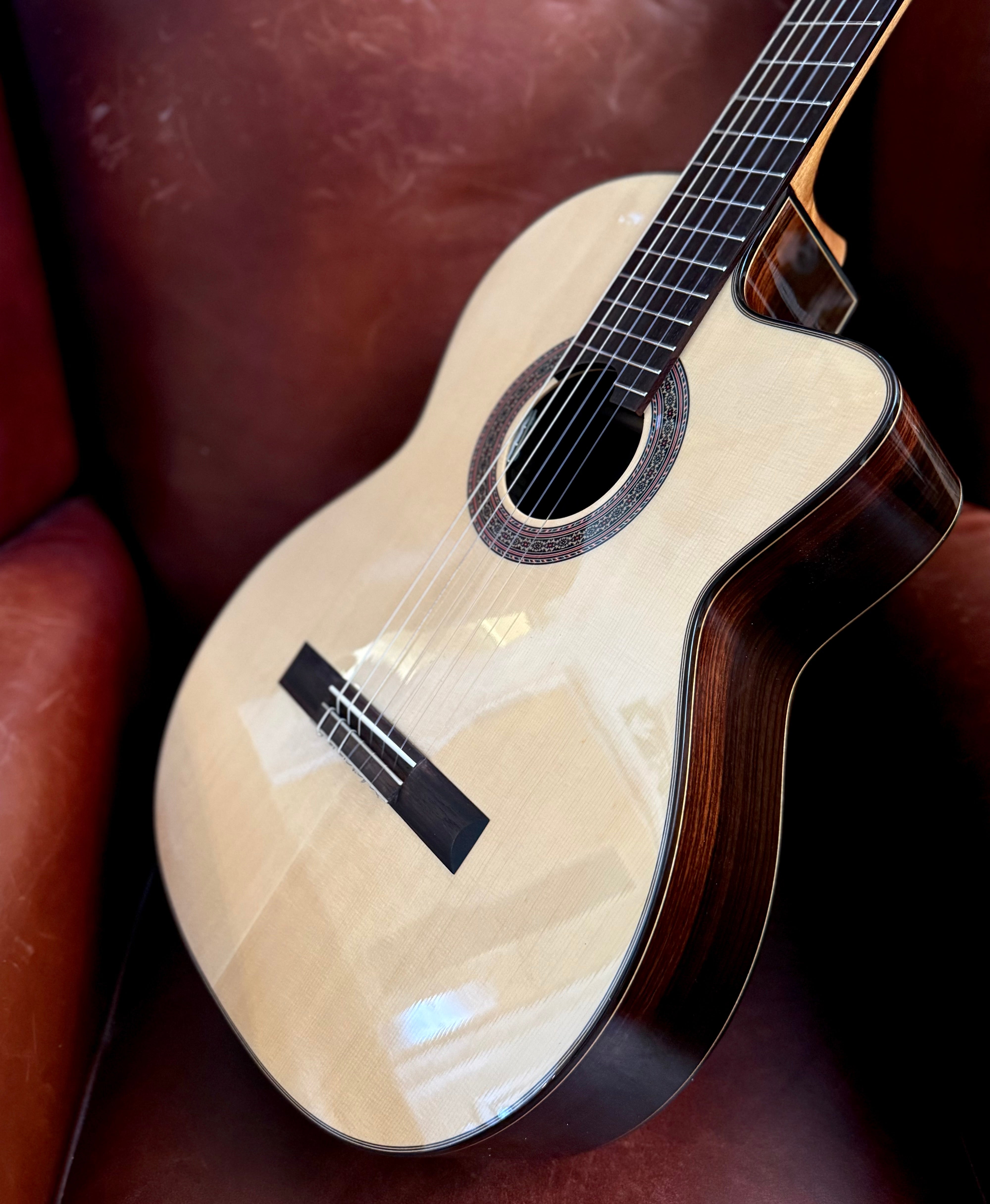 Duke Student F Cut Nylon Strung Guitar.  Utterly Stunning Classical Guitar