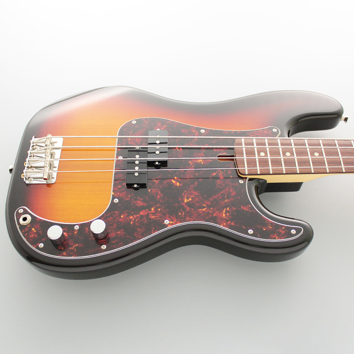 FGN Guitars Neoclassic PB 100R Alder 3 Tone Sunburst, Bass Guitar for sale at Richards Guitars.