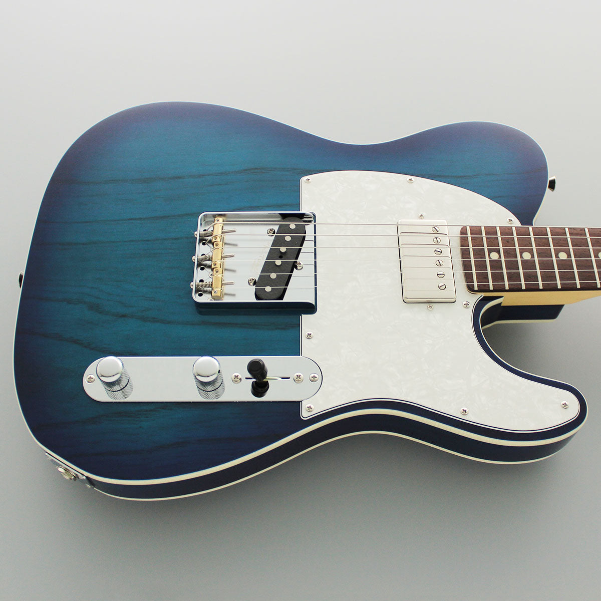 FGN Guitars Neoclassic TE 210R Ash HS See Thru Blueburst, Electric Guitar for sale at Richards Guitars.