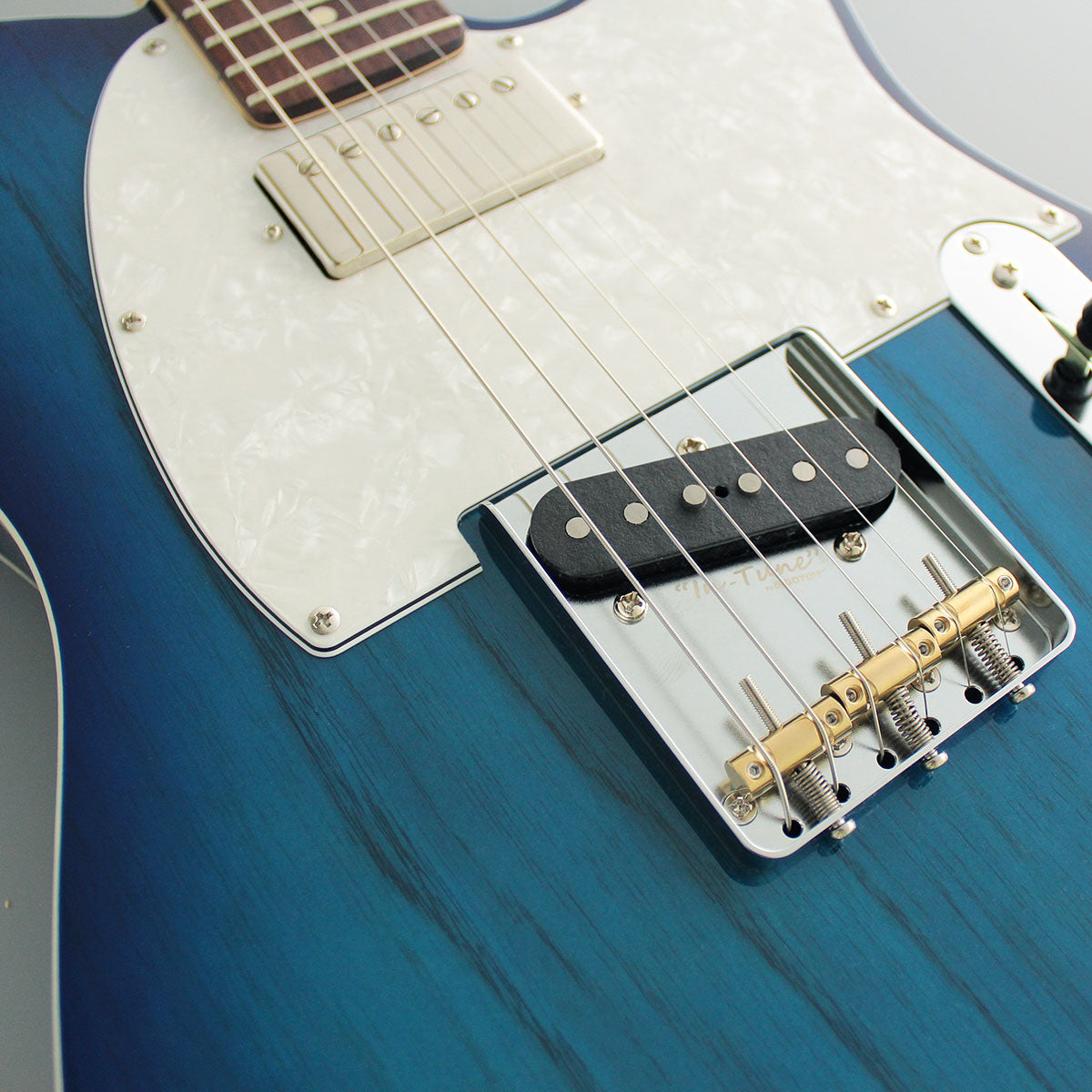 FGN Guitars Neoclassic TE 210R Ash HS See Thru Blueburst, Electric Guitar for sale at Richards Guitars.