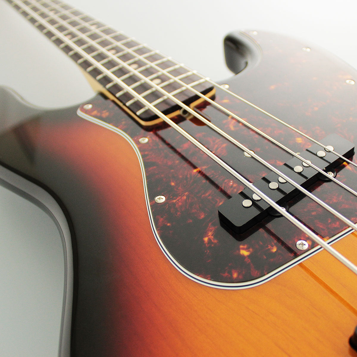 FGN Guitars Neoclassic JB 100R Alder 3 Tone Sunburst, Bass Guitar for sale at Richards Guitars.