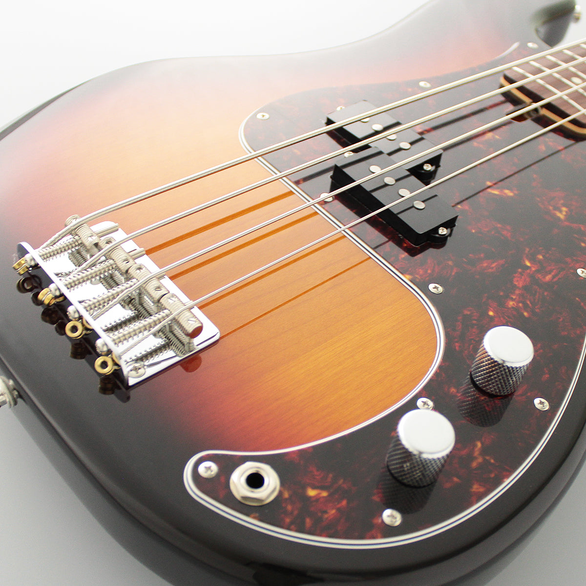 FGN Guitars Neoclassic PB 100R Alder 3 Tone Sunburst, Bass Guitar for sale at Richards Guitars.