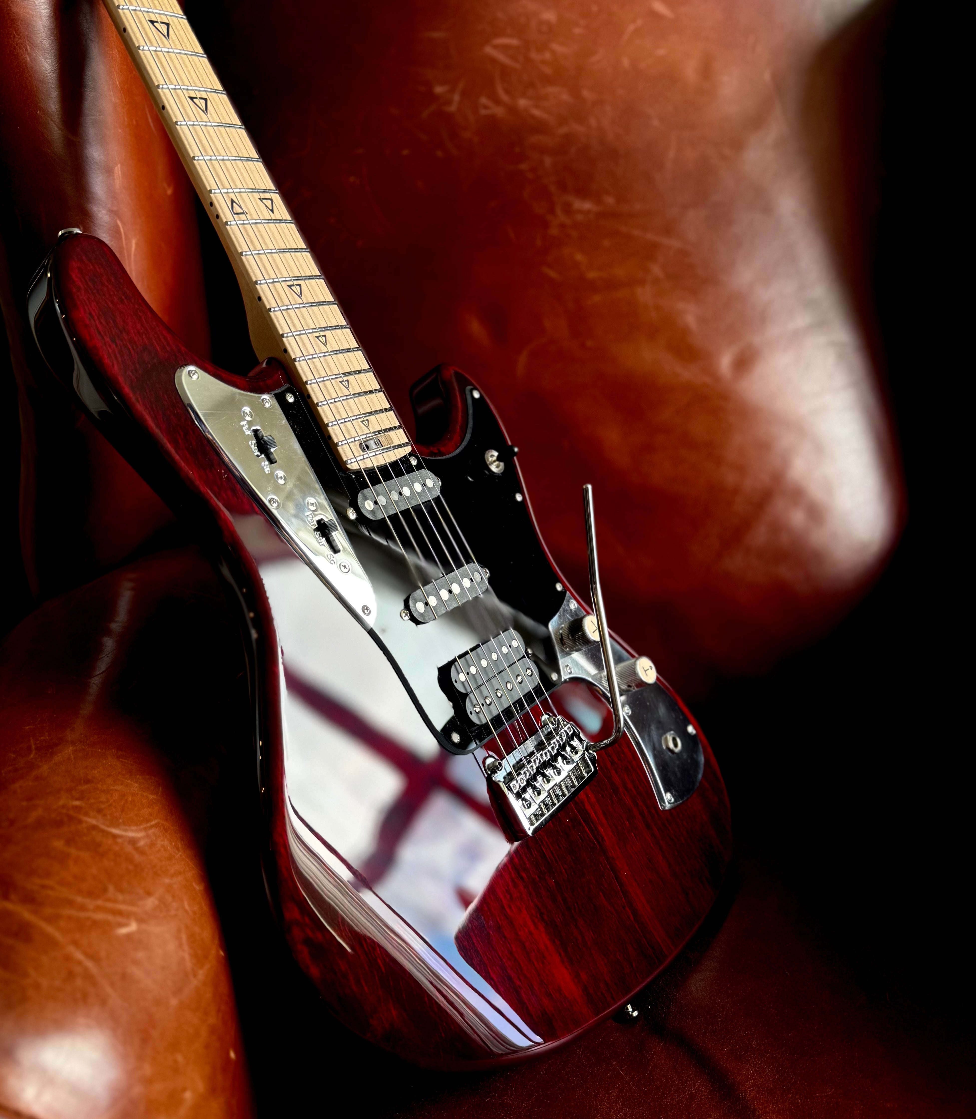 Valiant Mercury Burgundy Red w' 1 Piece Body & Stainless Steel Frets