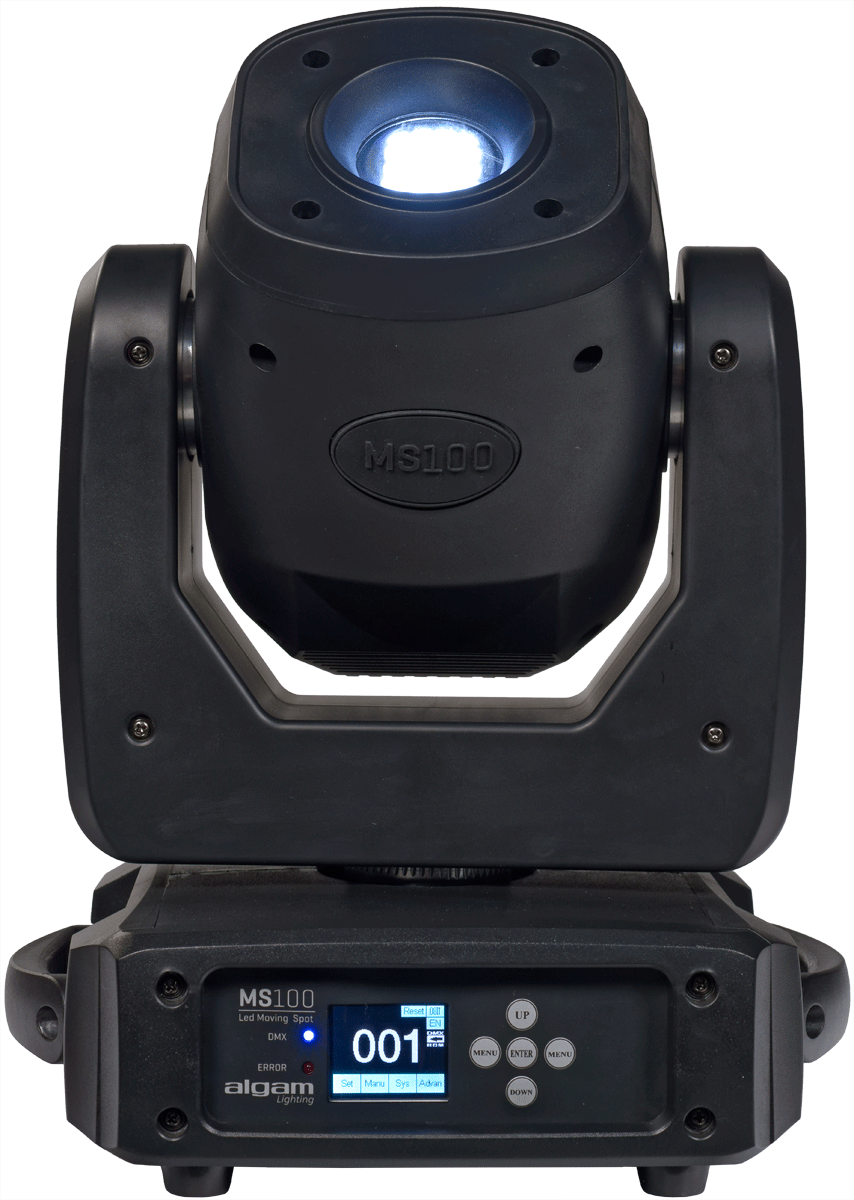 100W LED MOVING HEAD SPOT LIGHT WITH 6 - FACED PRISM - Richards Guitars Of Stratford Upon Avon