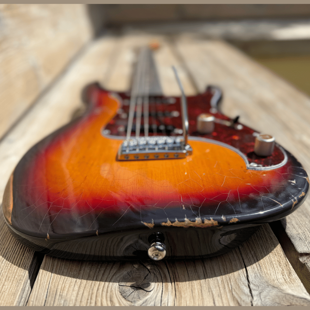 Valiant Soothsayer Distressed Vintage Burst W' Stainless Steel Fret Upgrade