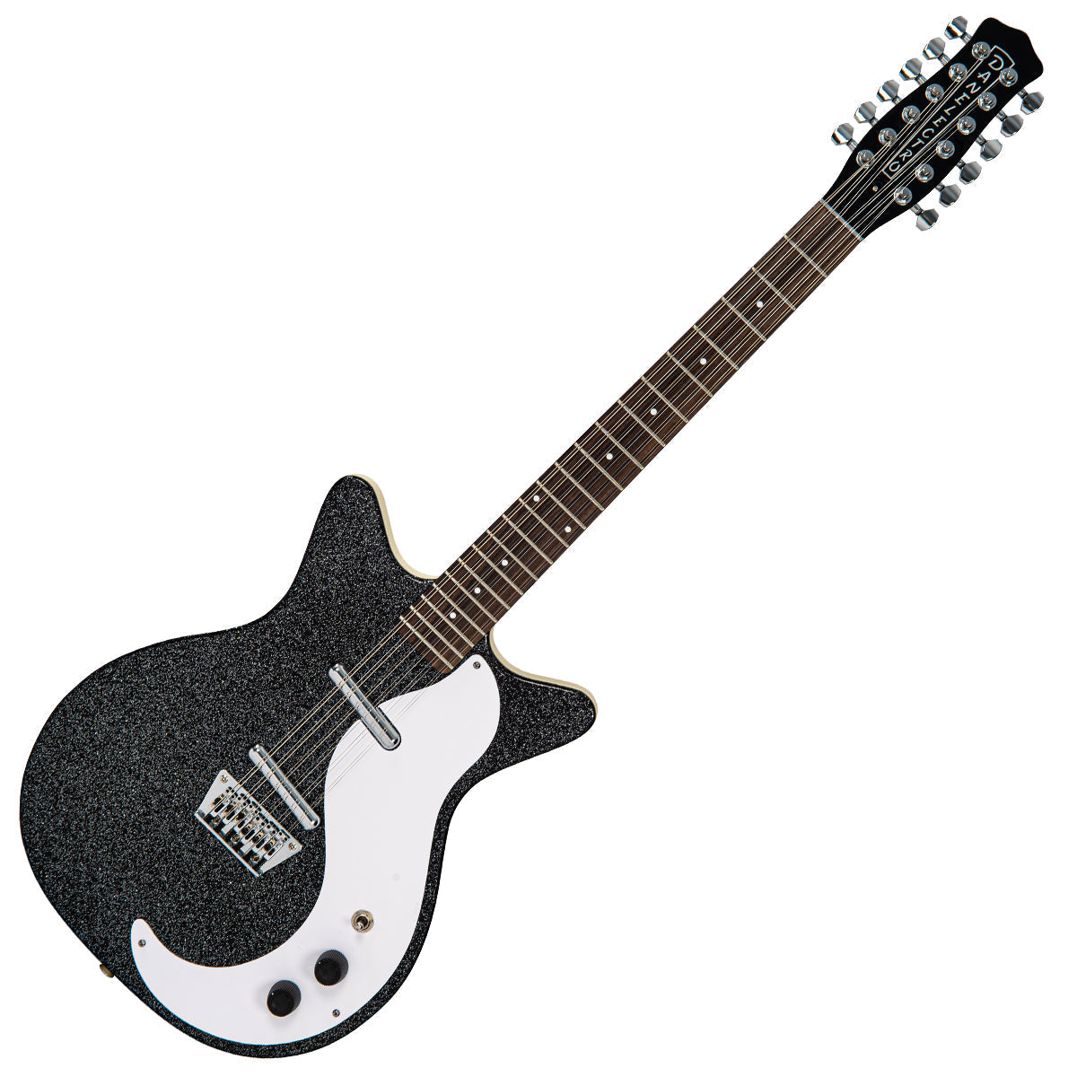 Danelectro '59 12 String Electric Guitar ~ Black Sparkle, 12 String Electric Guitars for sale at Richards Guitars.
