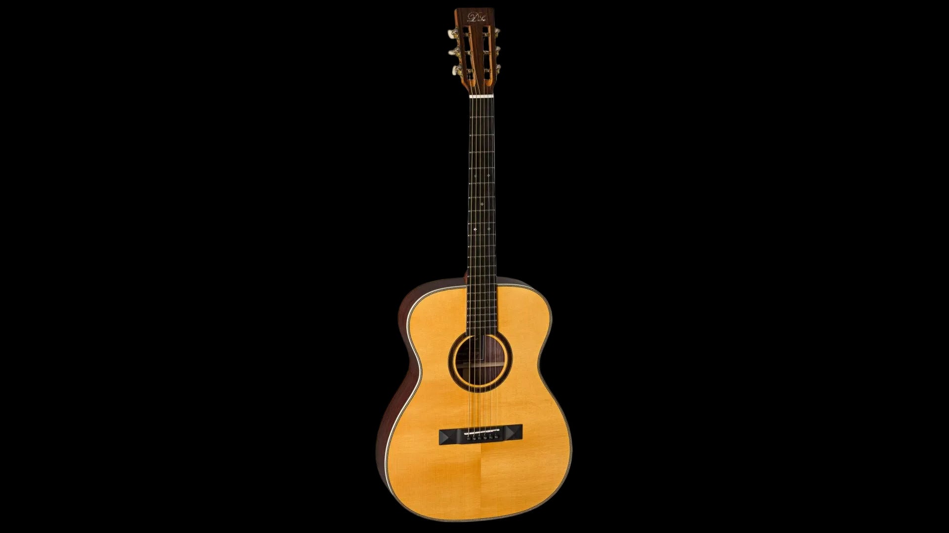 Duke OM-PF Acoustic Guitar (Inc Deluxe Gigbag)