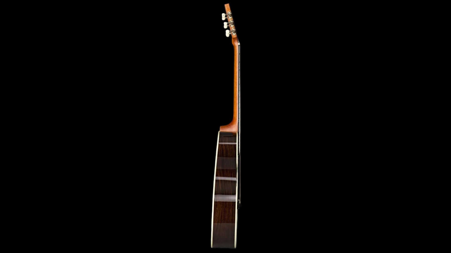 Duke OM-PF-Solid Acoustic Guitar (Inc Deluxe Gigbag)