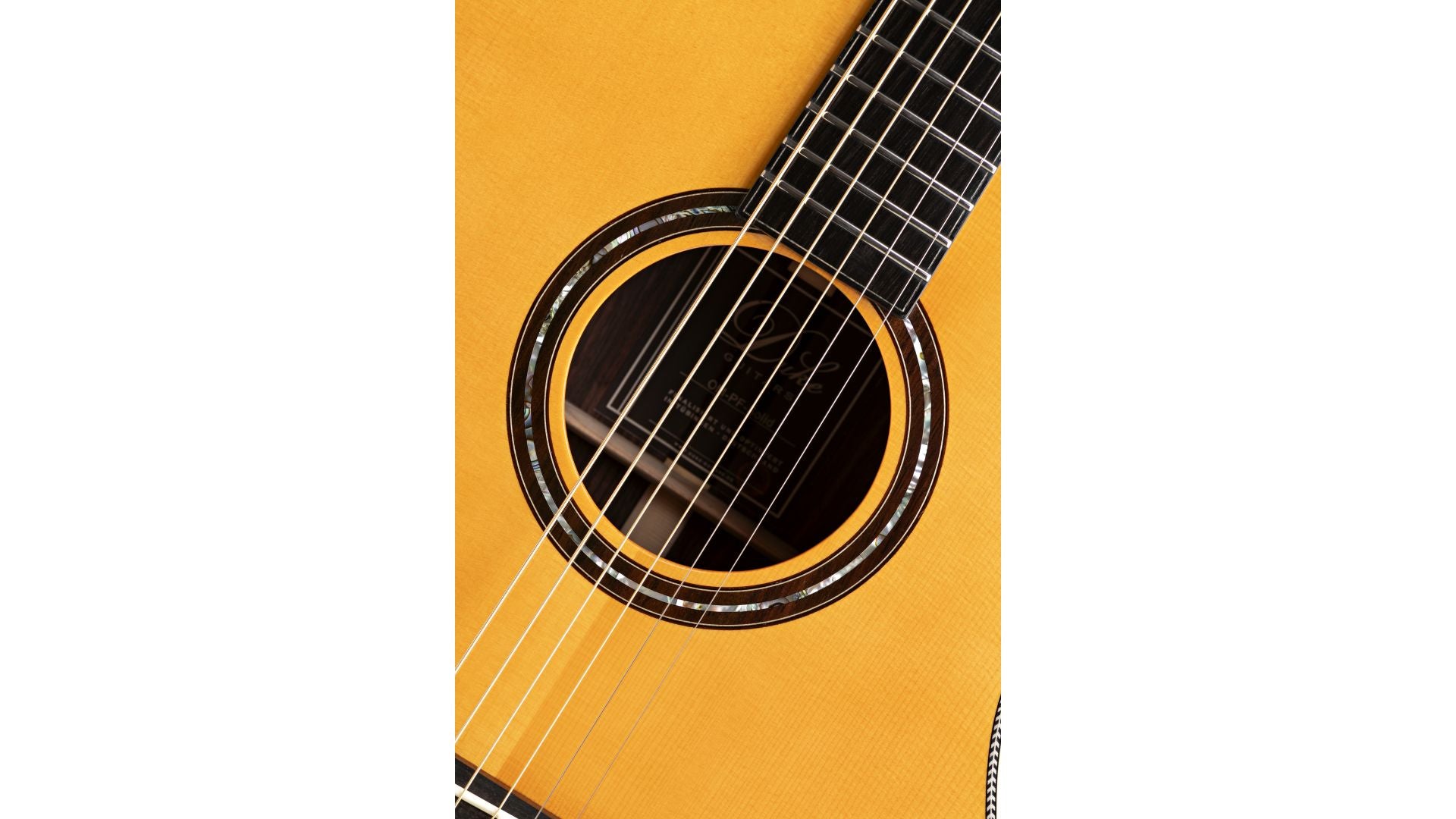 Duke OM-PF-Solid Acoustic Guitar (Inc Deluxe Gigbag)